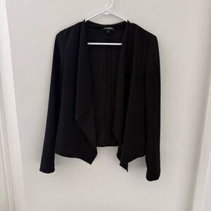 Express Draped Jacket Blazer Solid Black S Women’s Classic Style